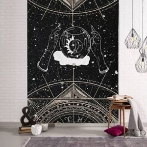 Sun & Moon Palm Readers Tarot Style Tapestry